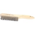 Powerweld Scratch Brush, Shoe Handle, Stainless Steel 85053